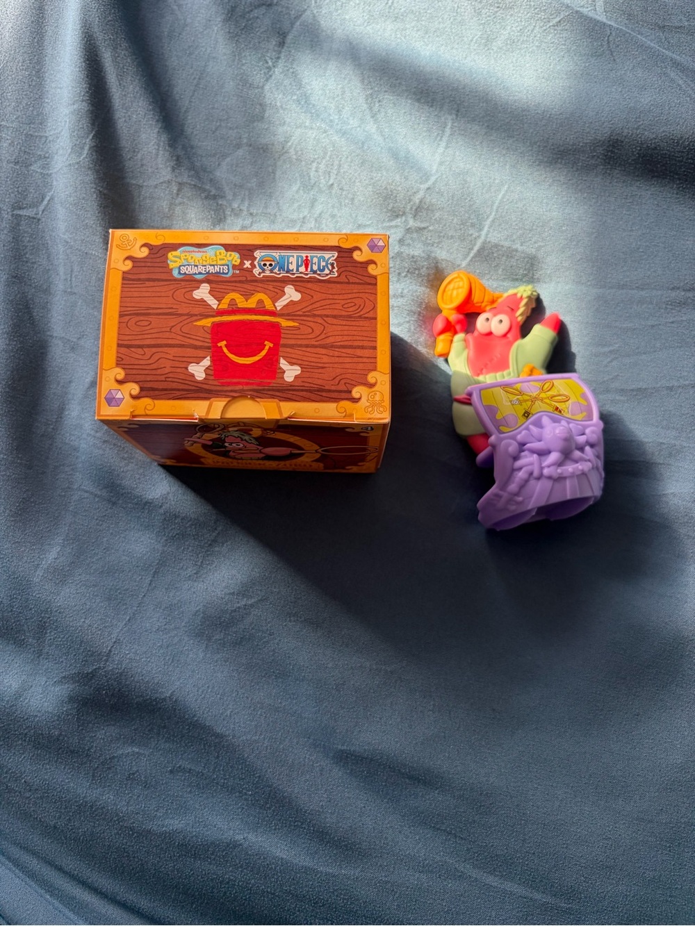 McDonald's Patrick X Zoro McPlayset Figure with Orange Box.